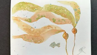 Paint Bull Kelp with Watercolours!