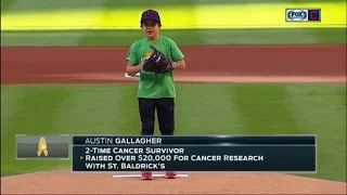 Cleveland Indians have 2-time cancer survivor throw out first pitch before game vs. Marlins