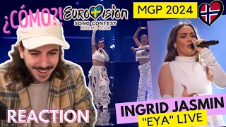 🇸🇯 Ingrid Jasmin "Eya" Reaction LIVE Performance MGP 2024 (SUBTITLED) Norway Eurovision 2024