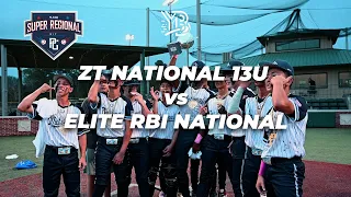 CHAMPIONSHIP INNING | ZT NATIONAL 13U vs ELITE RBI NATIONAL | 2024 13U Houston Super Regional NIT