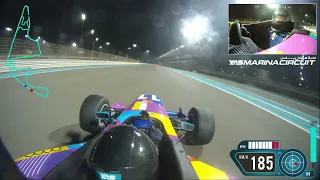 Adrenaline Overload: My Amazing Night Driving the YAS Formula 3000 Race Car! FLYING LAP.
