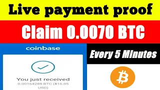 Live payment proof Crypto faucet / Claim 0.0070 BTC Every 5 Minutes / No investment