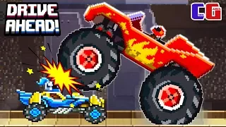 Drive Ahead ХОТ ВИЛС vs МЕГА МОНСТР Мультяшная игра для детей БИТВА ТАЧЕК Hot Wheels