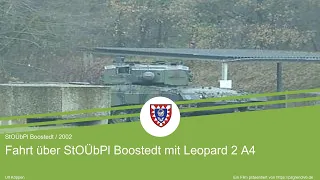 PzBtl 184 (na) - Fahrt über StOÜbPl Boostedt mit Leopard 2 A4 (2002)