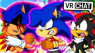 Sonic.EXE & Shadow Meet Mad Sonica! (VR Chat)