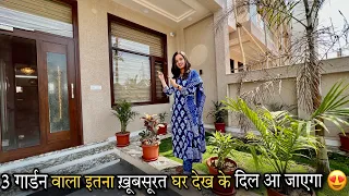 एक अलग डिजाइन वाला इतना प्यारा दो मंजिला 4BHK शानदार घर With Roof Top Garden & Ultra Luxury Interior