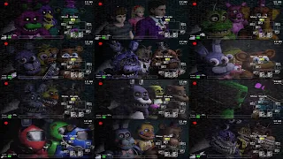 FNaF 1 but every Mod, the Stage is changed! Full Collection! (FNaF 1 Mods)