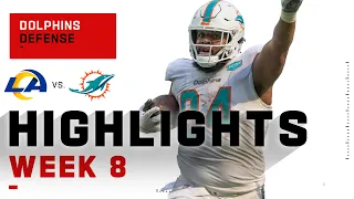 Dolphins Defense Stops Rams w/ 2 Sacks & 2 INTs | NFL 2020 Highlights