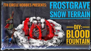 How to Make Snow Terrain for Frostgrave, AOS, & Warhammer (part3)