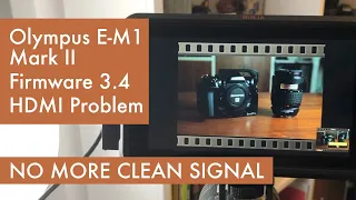 Olympus OM-D E-M1 mark II Firmware Update 3.4 HDMI OUT problem and Image Stabilization Sample