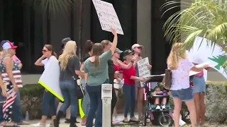 Palm Beach County parents, children protest mask mandate