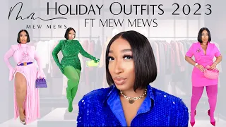 NEW IN MUST-HAVE HOLIDAY TRY ON HAUL OUTFITS 2023 FT MEW MEWS DRESSES REVIEW