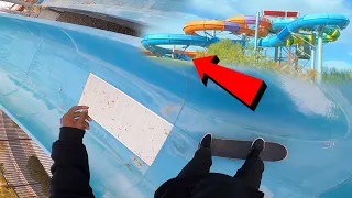 Skating A Closed Water Park!