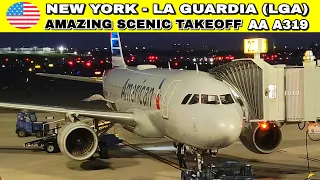 ✈️ BEST NEW YORK VIEW! Takeoff at La Guardia | American Airlines | Airbus A319