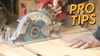 Skil Saw Pro Tips Part 2 + How to Make Perfect Cuts