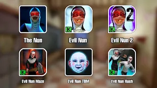 All Evil Nun Games New Update Full Gameplay - Evil Nun, The Nun, Evil Nun The Broken Mask &+