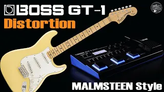 BOSS GT1 Distortion - MALMSTEEN style FREE Patch Settings