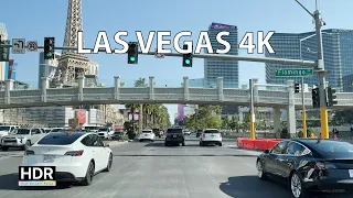 Driving Las Vegas 4K HDR - The Strip to the Hoover Dam - USA