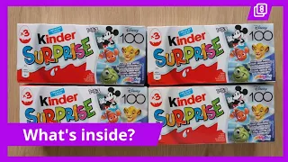 Disney 100 Kinder Surprise eggs 2023-2024 asmr ( multipack T3 unboxing ) | 8