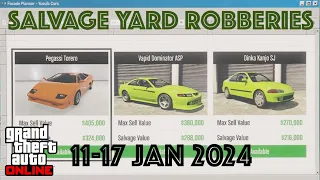 GTA Online - Salvage Yard Robberies - week 11-17 Jan 2024