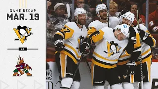 Game Recap: Penguins vs. Coyotes (03.19.22) | Penguins Score Three in the Third