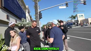 Vitaly on KICK - Random Guy Knocks Out 73 Year Old Pedophile LIVE! - EMS! SENT TO HOSPITAL!