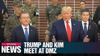 U.S. President Trump and North Korean leader Kim meet at DMZ