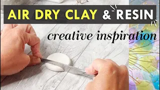 AIR DRY CLAY and RESIN creative inspiration ideas project lamp resin balloons