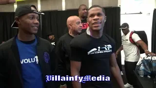 DEVIN HANEY & TEAM WATCHING KSI VS LOGAN PAUL REMATCH IN LOCKER ROOM POST FIRST WBC TITLE DEFENCE