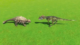 CRYOLOPHOSAURUS VS ANKYLOSAURUS - ARBS - Animal Revolt Battle Simulator