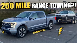 Towing with the Ford Lightning EV Pickup was a HUGE SUCCESS!