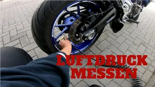 Luftdruck überprüfen (Motorrad, Roller, Auto)