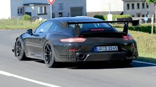 2018 Porsche 911 GT2 RS Spied Testing on the Nurburgring, Nordschleife! 1