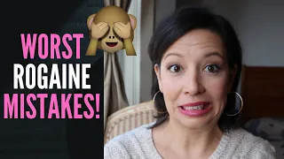 WOMEN'S ROGAINE DO'S AND DON'TS (Don’t make these minoxidil mistakes! Tips for men, too!)