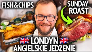 ANGIELSKIE JEDZENIE w LONDYNIE: typowe angielskie śniadanie, fish & chips i sunday roast LONDYN 2022