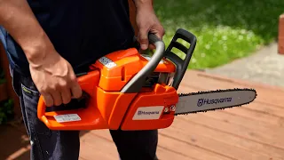 HUSQVARNA 120 Mark II 2 Stroke Household Gas Chainsaw Test| 富世华家用两冲程汽油链锯|油锯|电锯测试