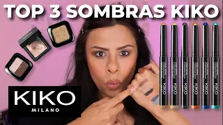 ¡Las mejores sombras! 🏆 Top 3 sombras de ojos de Kiko Milano | Long Lasting, natural, glitter...