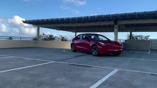 Tesla model 3 drifting