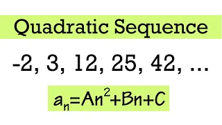 How to find a formula for a quadratic sequence (3 examples)