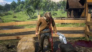 Red Dead Redemption 2 : Brutal Slow Motion Kills & Funny Moments #9 (4K 60 FPS)