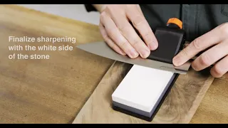 How to use a Fiskars Whetstone - sharpening tutorial