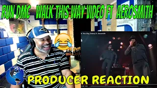 RUN DMC   Walk This Way Video ft  Aerosmith - Producer Reaction