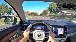2021 Volvo S90 Recharge T8 POV Test Drive (3D Audio)(ASMR)