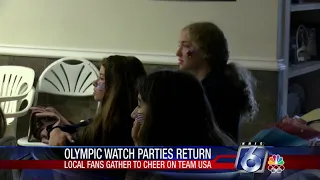 Local Gymnasts Take Part in Olympic Watch Party