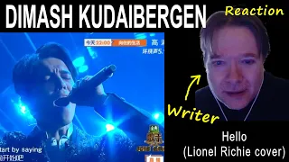 DIMASH KUDAIBERGEN - Hello (Lionel Richie cover) - WRITER reaction