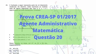 Concurso - CREA-SP 01/2017 - Matemática - Questão 20 - Nosso Rumo