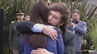 Javier Milei participó del acto por los 42 años de Malvinas y lo acompañó Villarruel