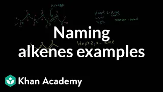 Naming alkenes examples | Alkenes and Alkynes | Organic chemistry | Khan Academy