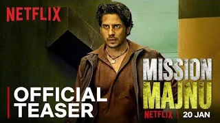 Mission Majnu (Official Teaser) | Sidharth Malhotra, Rashmika Mandanna | Netflix India | 20th Jan