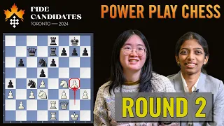 Tan Zhongyi vs Vaishali Rameshbabu | Womens FIDE Candidates 2024 | Round 2